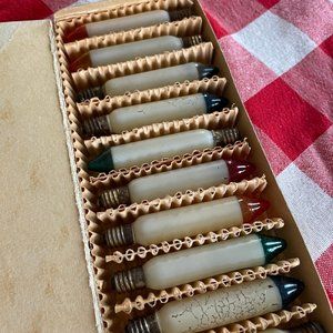 VIntage Christmas Lights- Candle Shaped Lamps